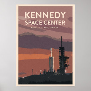 Bezoek het Kennedy Space Center Poster