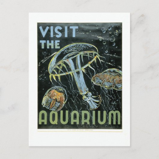 Bezoek het Poster Aquarium - WPA - Briefkaart (Voorkant)