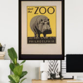 Bezoek het Poster van de dierentuin van Philadelph (Thuiskantoor)