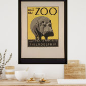 Bezoek het Poster van de dierentuin van Philadelph (Keuken)