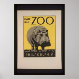 Bezoek het Poster van de dierentuin van Philadelph