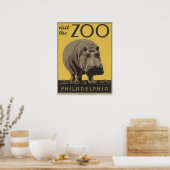 Bezoek het Poster van Zoo Philadelphia  WPA (Keuken)