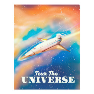 Bezoek het ruimteschip Universe Foto Afdruk