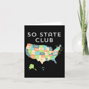 Bezoek het Shirt van alle 50 staten Kaart