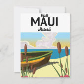 Bezoek het toeristische poster van Maui Hawaii (Achterkant)