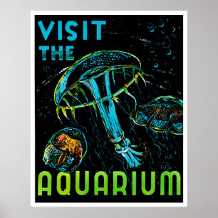 Bezoek het WPA van Aquarium Poster