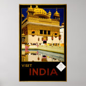 Bezoek India 1929 Reis Poster (Voorkant)