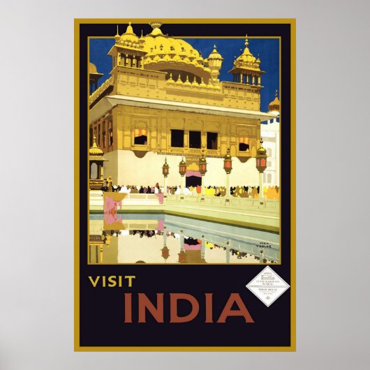Bezoek India Poster (Voorkant)