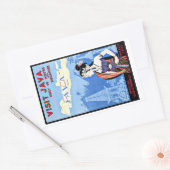 Bezoek Java Indonesia uit Singapore  Rechthoekige Sticker (Envelop)