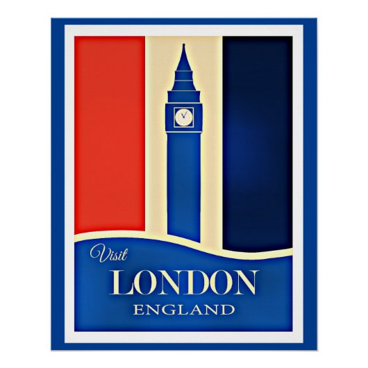 Bezoek Londen, Engeland Perfect Poster (Voorkant)