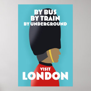 Bezoek Londen Kunstprint. Poster