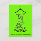 Bezoek Mijn Visitekaartjes kleren aan het winkelen (Voorkant)