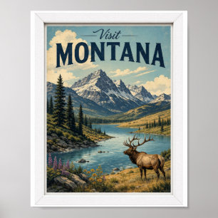 Bezoek Montana Reis Antiek Poster