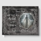 Bezoek onze eerste huis bruiloft gastenboek (Voorkant)