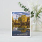 Bezoek Oregon Deschutes River Travel Briefkaart (Staand voorkant)
