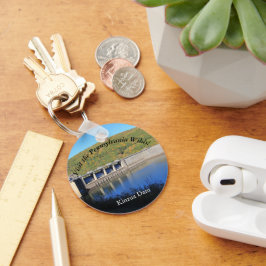 Bezoek PA Wilds Picturesque Souvenir Kinzua Dam Sleutelhanger