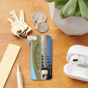 Bezoek PA Wilds Picturesque Souvenir Kinzua Dam Sleutelhanger