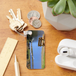 Bezoek PA Wilds Picturesque Souvenir Twin Lakes AN Sleutelhanger