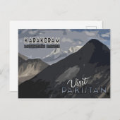 Bezoek Pakistan briefkaart (Voorkant / Achterkant)