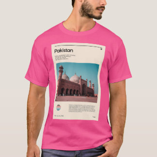 Bezoek Pakistan (reisposter) T-shirt