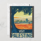 Bezoek Palestina,  Briefkaart (Voorkant / Achterkant)