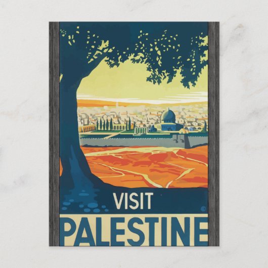 Bezoek Palestina,  Briefkaart (Voorkant)