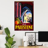 Bezoek Palestina het land van de Bijbel Poster (Thuiskantoor)