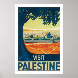 Bezoek Palestine Poster