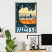 Bezoek Palestine Poster (Thuiskantoor)