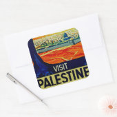 Bezoek Palestine Vierkante Sticker (Envelop)
