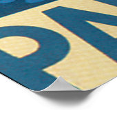 Bezoek Palestine Vintage Travel Poster (Hoek)