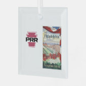 Bezoek Philadelphia via PRR Glas Ornament (Voorkant links)