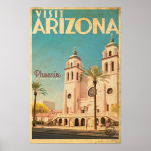 bezoek Phoenix Arizona Travel Poster