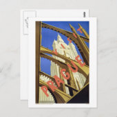 Bezoek Praag Tsjechië Briefkaart (Voorkant / Achterkant)