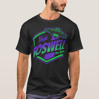  Bezoek Roswell New Mexico Funny Flying Sau T-shirt