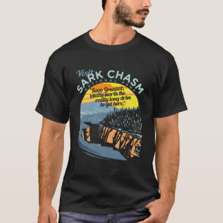 Bezoek Sark Chasm Nieuwigheid T-shirt
