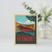 Bezoek Schilderachtig Vermont Briefkaart (Staand voorkant)