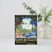 Bezoek Spaanse vintage-reis Briefkaart (Staand voorkant)