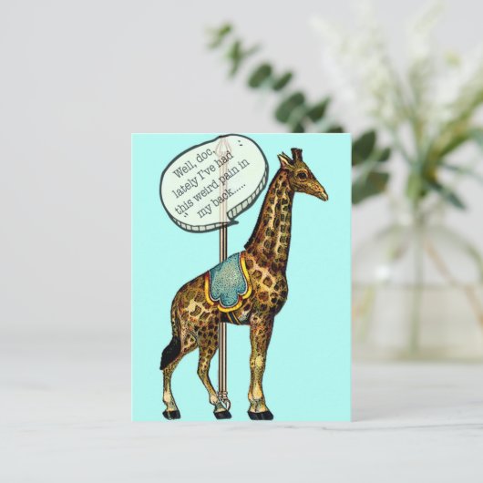 "Bezoek van de arts" Briefkaart (Staand voorkant)