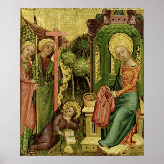 Bezoek van de Engel, van de rechterzijde Poster (Voorkant)