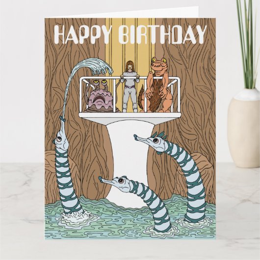 Bezoek van de Kaart van de Birthday Piptrixons (Voorkant)