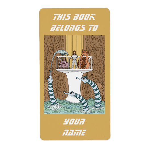 Bezoek van de Pool van de Bookplaat van de Pijplei Etiket (Voorkant)