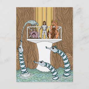 Bezoek van de pool van de pijpleidingen briefkaart