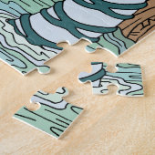 Bezoek van de pool van de pijpleidingen legpuzzel (Zijkant)