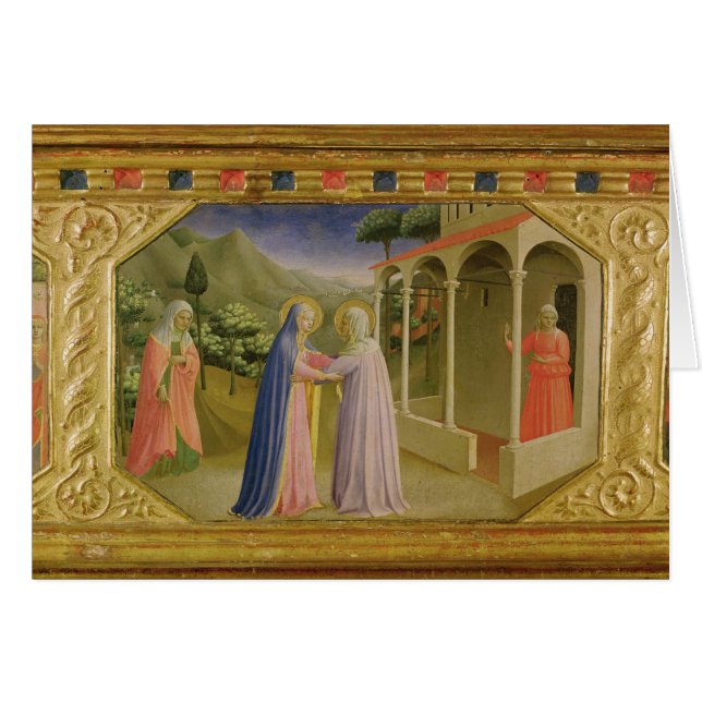 Bezoek van de predella Annunciation (Voorkant Horizontaal)