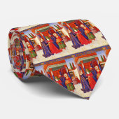 Bezoek van Fouquet Jean (beste kwaliteit) Stropdas (Opgerold)