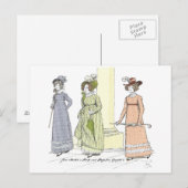 Bezoek van Jane Austen Pride en Prejudice Briefkaart (Voorkant / Achterkant)