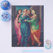 Bezoek van Maagd door Pontormo Flyer (Enkel)