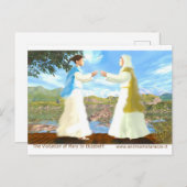 Bezoek van Mary aan Elizabeth Briefkaart (Voorkant / Achterkant)