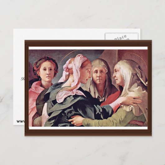 Bezoek van Pontormo Jacopo Briefkaart (Voorkant / Achterkant)